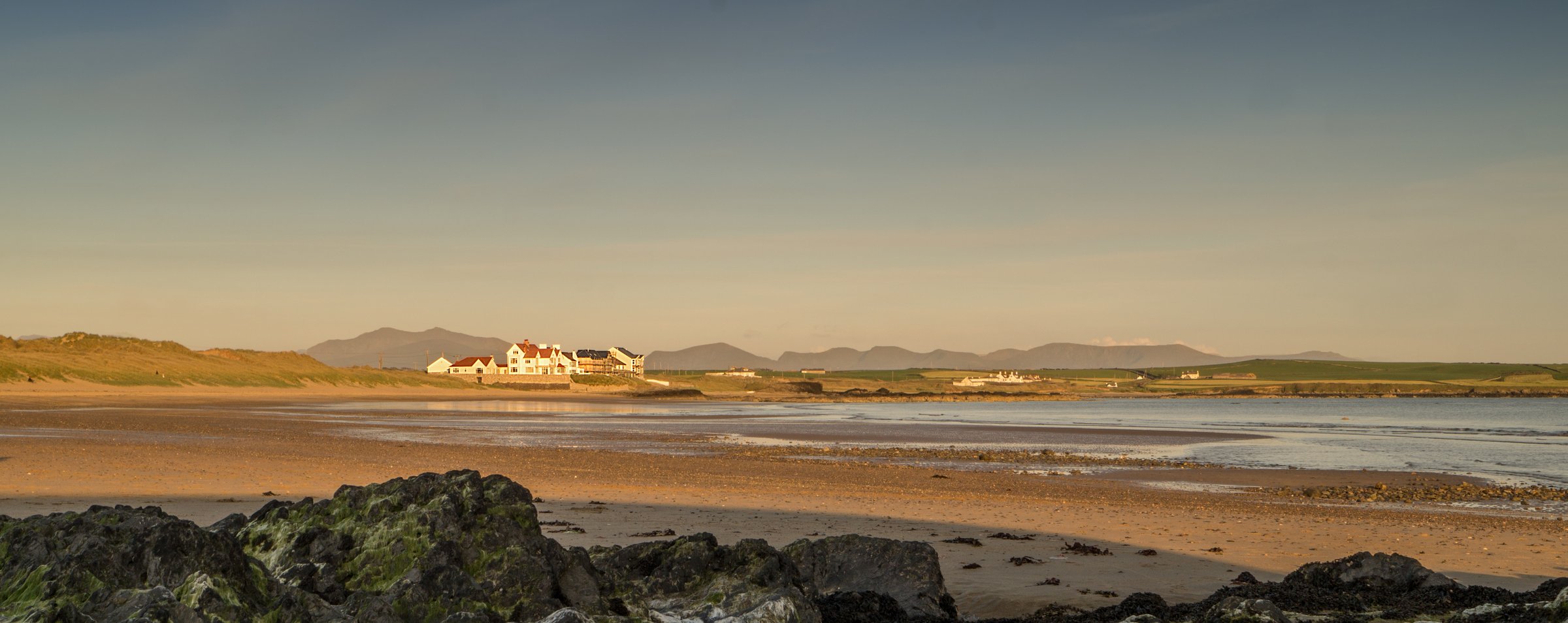 Traeth Llydan at sunset