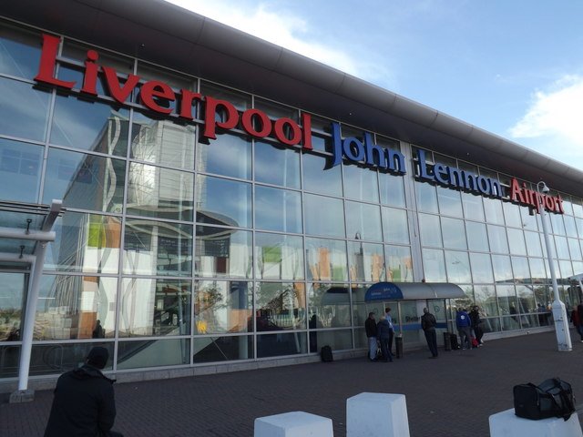 Reflection on Liverpool John Lennon Airport